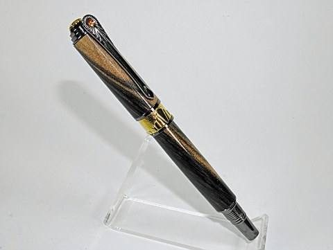 Black and White Ebony Rollerball Pen.jpg